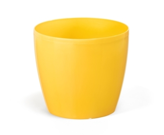 Plastový květináč Magnolia 360 mm, žlutá