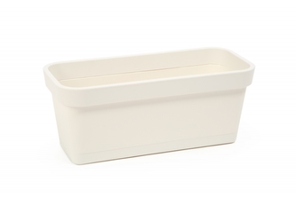 Plastový truhlík Lobelia 400 mm, krémový