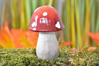 Keramická muchomůrka 10x7 cm