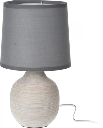 Stolní lampa šedá, 25x15x15 cm