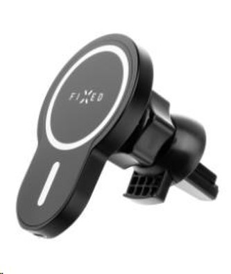 Držák FIXED MagClick s bezdrátovým nabíjením a podporou MagSafe,15W, černý