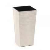 Plastový květináč Finezia vroubek ECO 350x350 mm, bílý