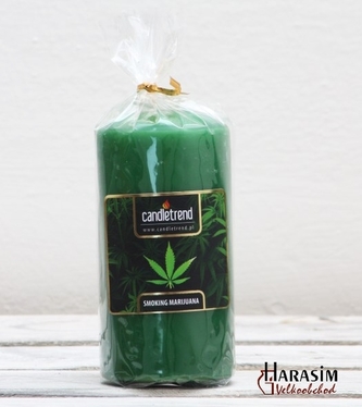 Svíčka válec Smoking Marijuana 11 cm