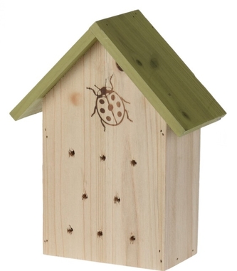 Hmyzí hotel pro berušky, zelený 17x8,5x21,2 cm