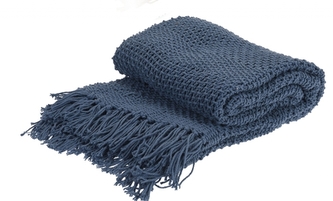 Pléd modrý 130x170 cm, II. jakost