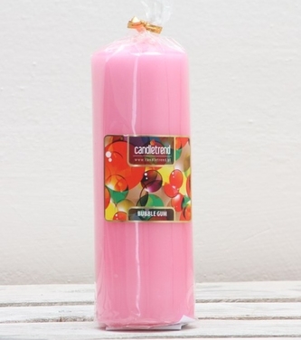 Svíčka válec Bubble Gum 16,5 cm