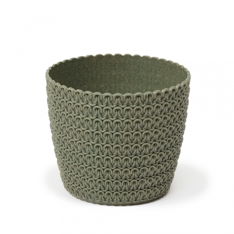 Plastový květináč Magnolia Jersey ECO 220 mm, zelený lesní