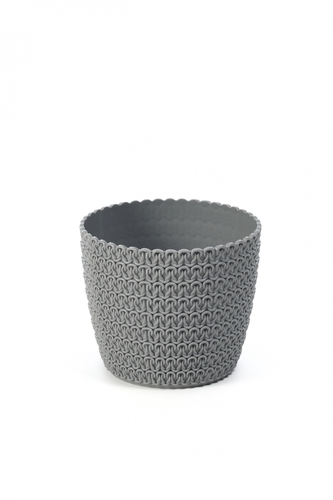 Plastový květináč Magnolia Jersey 300 mm, šedý