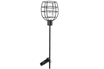 Solární LED lampa Lomax černá 90 cm