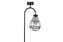 Solární LED lampa Lomax černá 90 cm