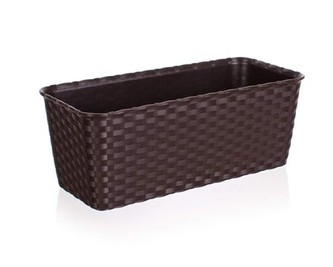 Truhlík samozavlažovací 30 cm, hnědý