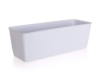 Truhlík samozavlažovací 40 cm, bílý