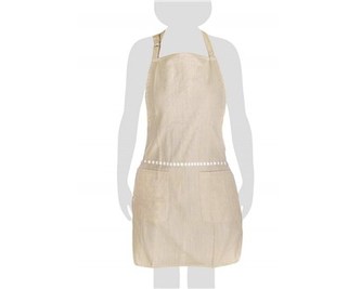 BANQUET Zástěra kuchyňská s kapsou DENIM 65 x 73 cm, cappuccino