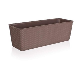 Truhlík samozavlažovací 50 cm, světle hnědý