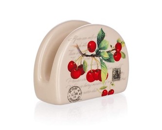 BANQUET Stojánek na ubrousky keramický CHERRY