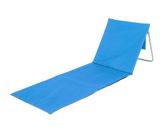 HAPPY GREEN Podložka plážová AUSTIN s ocelovou konstrukcí, 150 x 54 cm, modrá