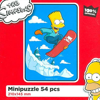 The Simpsons: Bart na snowboardu/Mini puzzle