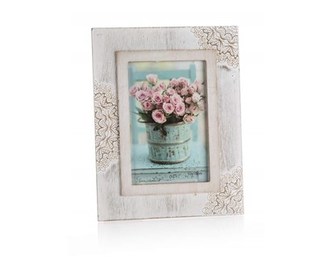 HOME DECOR Rámeček RUSTIN WHITE, var.1