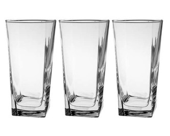 PASABAHCE Sada sklenic CARRE long 290 ml, 3 ks, OK