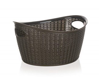 BRILANZ Koš ratanový oválný 9 l, 35 x 29 x 18,5cm, hnědý