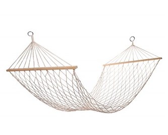 HAPPY GREEN Lehátko závěsné síťové 200 x 80 cm, bílé