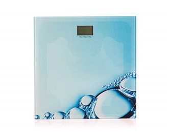 PRETTY UP Váha osobní digitální PU-004, 150 kg, modrá s dekorem