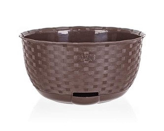 Květník samozavlažovací 30 cm, světle hnědý