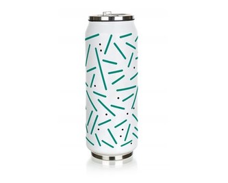 BANQUET Termoska BE COOL Stripes 430 ml, zelená