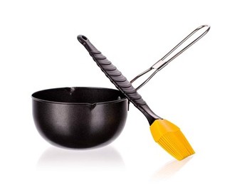 HAPPY GREEN Miska se silikonovou mašlovačkou