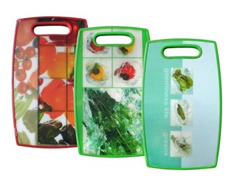 BANQUET Prkénko krájecí plastové MIX 36 x 22 cm