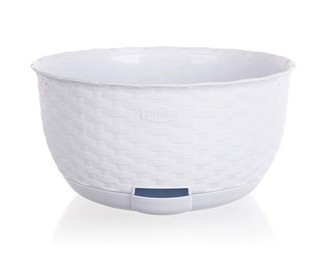 Květník samozavlažovací 30 cm, bílý