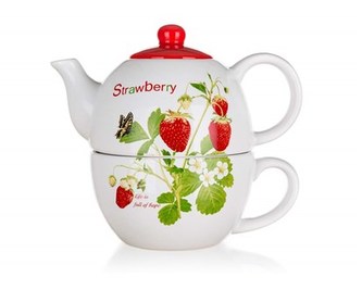 BANQUET Konvička keramická se šálkem STRAWBERRY