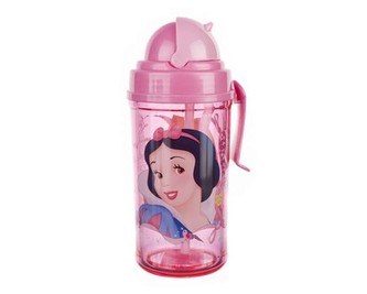 Láhev plastová s brčkem PRINCESS 350 ml