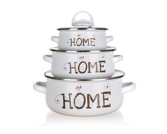 BANQUET Sada smaltovaného nádobí HOME Coll., 6 ks
