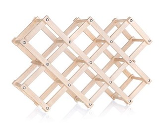 Stojan dřevěný na 10 lahví vína APETIT 55 x 36 x 13 cm