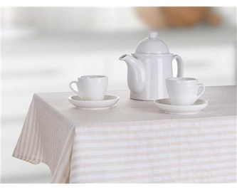 BANQUET Ubrus kuchyňský DENIM Stripes 140 x 180 cm, béžový