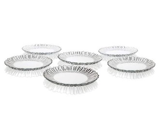 PASABAHCE Sada dezertních talířů AURORA 20,5 cm 6 ks