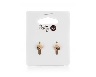 Náušnice PRETTY UP 1 cm, 1 pár, motýlci