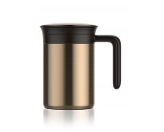 BANQUET Termohrnek nerezový PHASE 480 ml, hnědý