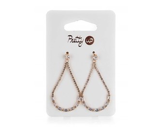 Náušnice PRETTY UP 6 x 2,5 cm, 1 pár, s půlkruhem