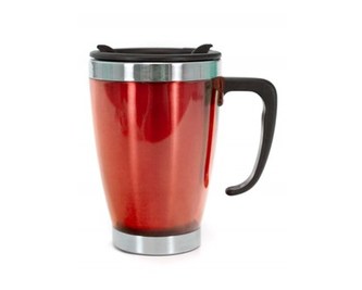 BANQUET Hrnek cestovní AVANZA 350 ml, červená