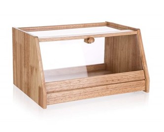 BANQUET Chlebník dřevěný BRILLANTE 38 x 30 x 20 cm, s plastovým víkem