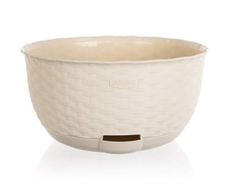 Květník samozavlažovací 30 cm, creamy