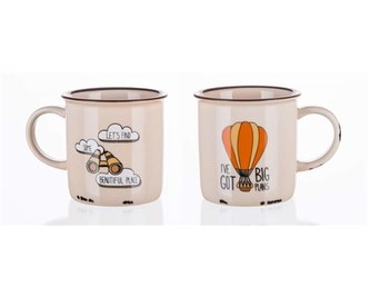 BANQUET Hrnek keramický TRAVEL 310 ml, Balloon