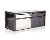 BANQUET Chlebník nerezový QUADRA 39,5 x 20,5 x 18 cm, černý lem