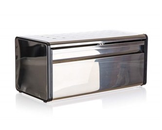 BANQUET Chlebník nerezový QUADRA 39,5 x 20,5 x 18 cm, černý lem