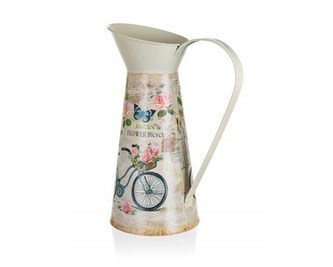 HOME DECOR Konvička plechová BICYCLE 21 x 14 x 28 cm