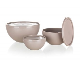 BANQUET Sada misek s víkem CULINARIA 0,6 / 1,2 / 2,5 l, 6 dílů, Latte