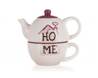 BANQUET Konvička keramická se šálkem HOME, OK