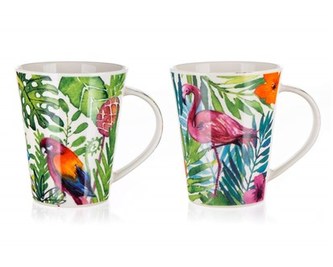 BANQUET Hrnek keramický TROPICAL 370 ml